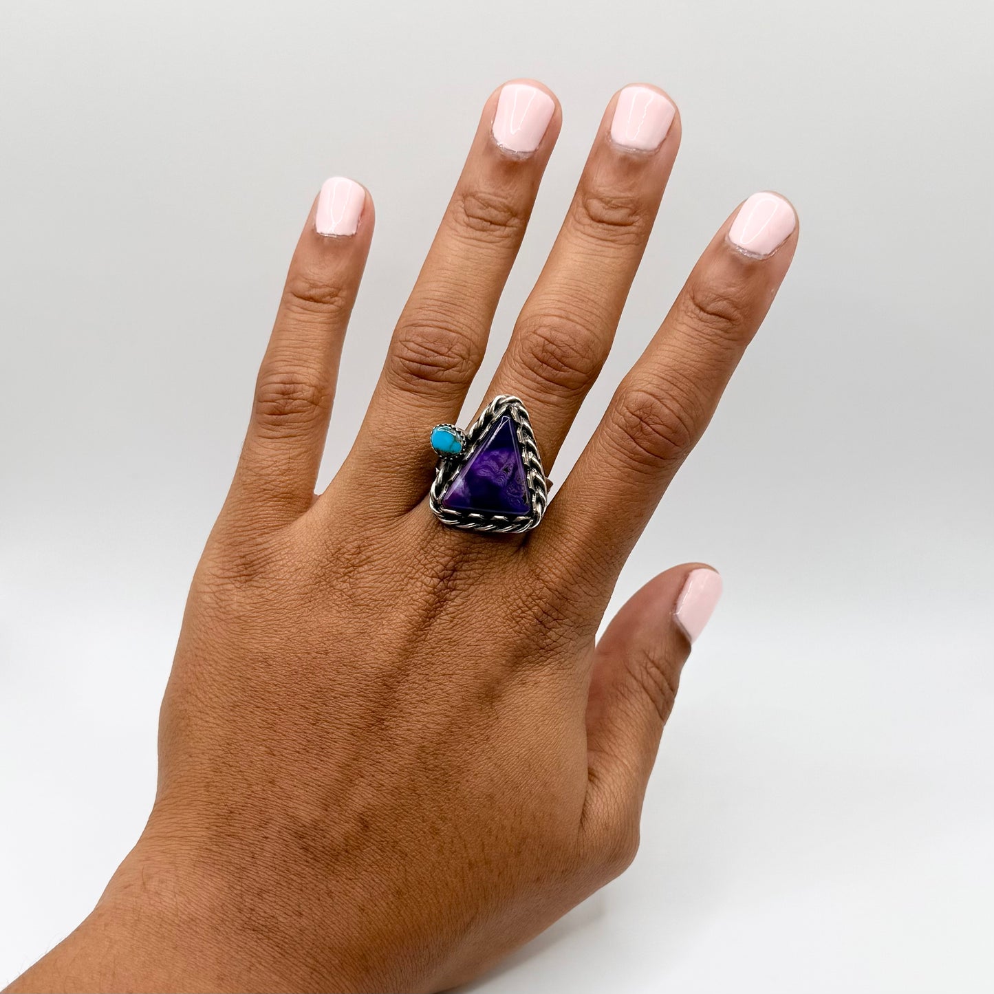 Sugilite + Lone Mountain Turquoise Ring | 10