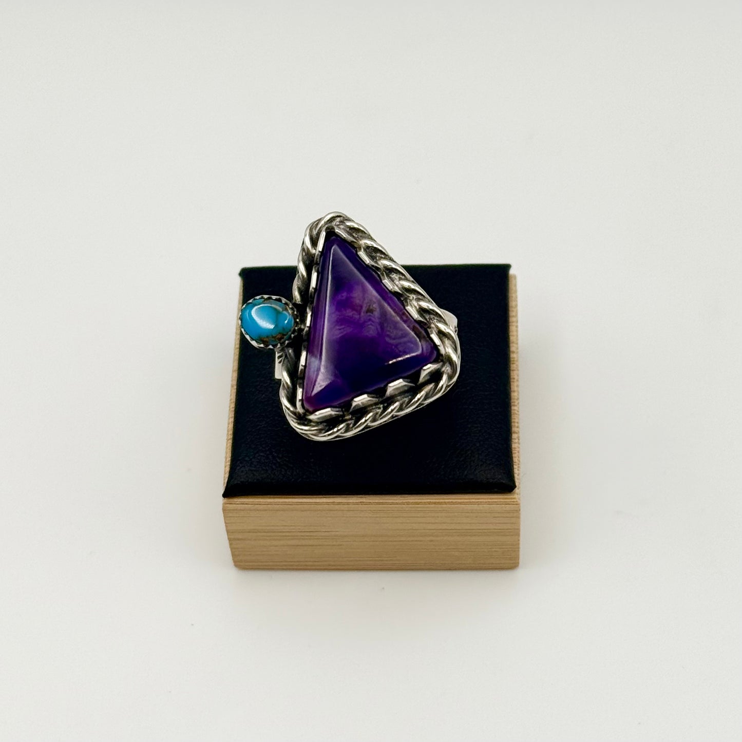 Sugilite + Lone Mountain Turquoise Ring | 10