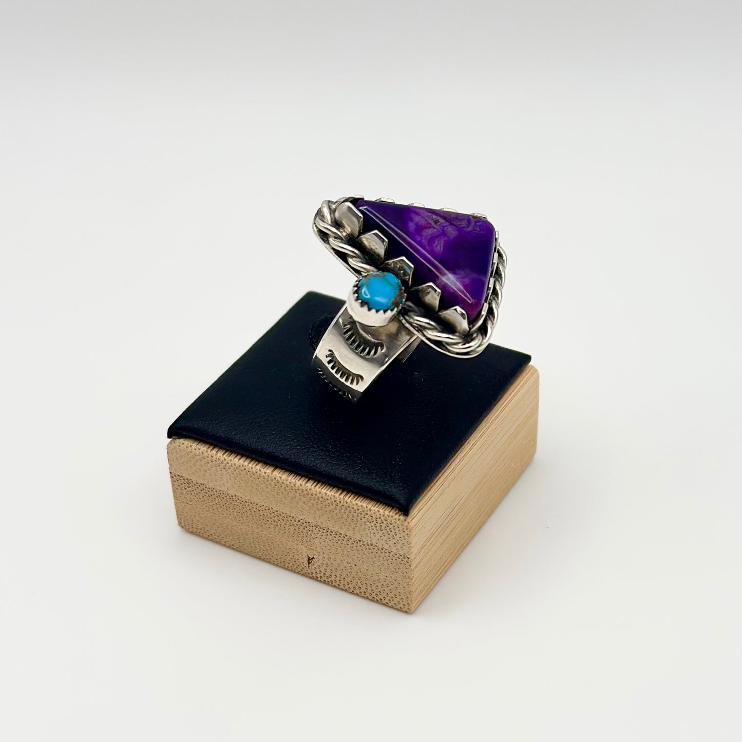 Sugilite + Lone Mountain Turquoise Ring | 10