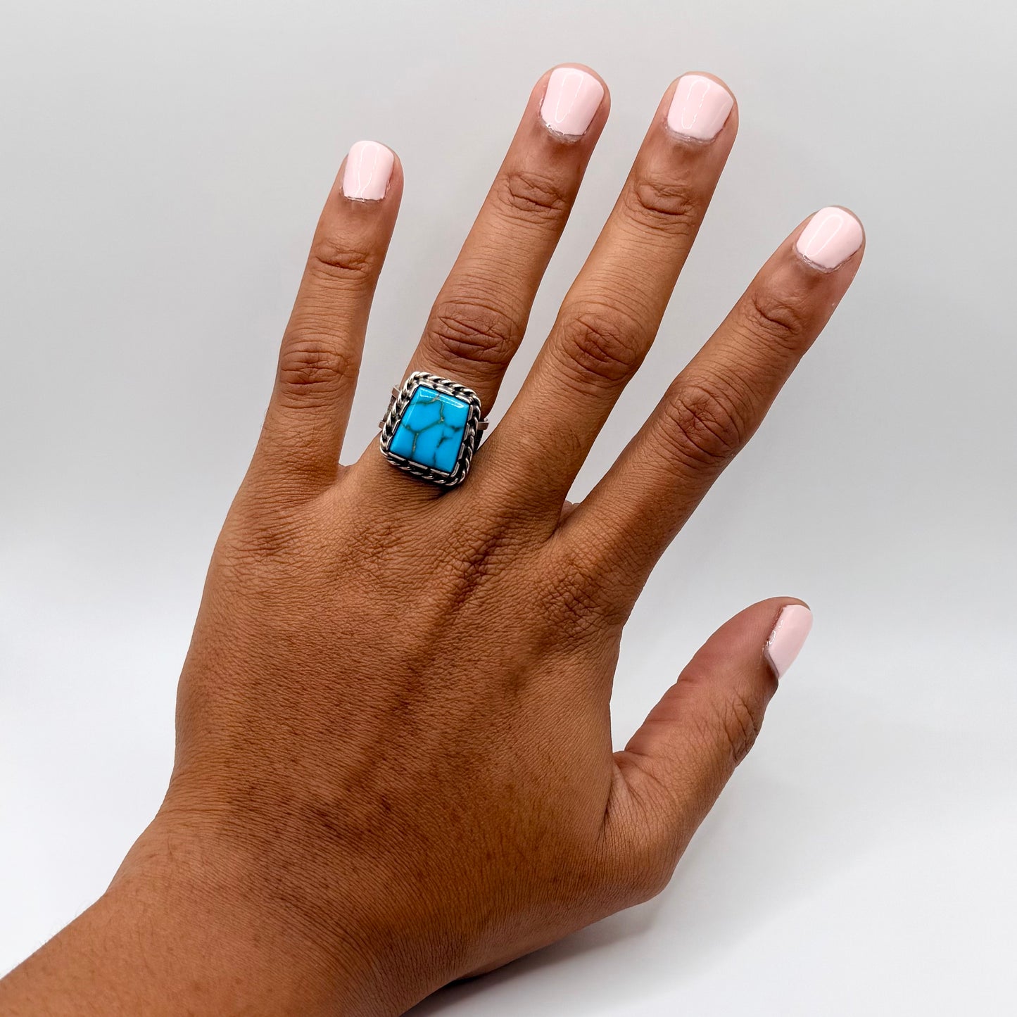 Lone Mountain Turquoise Ring | 7