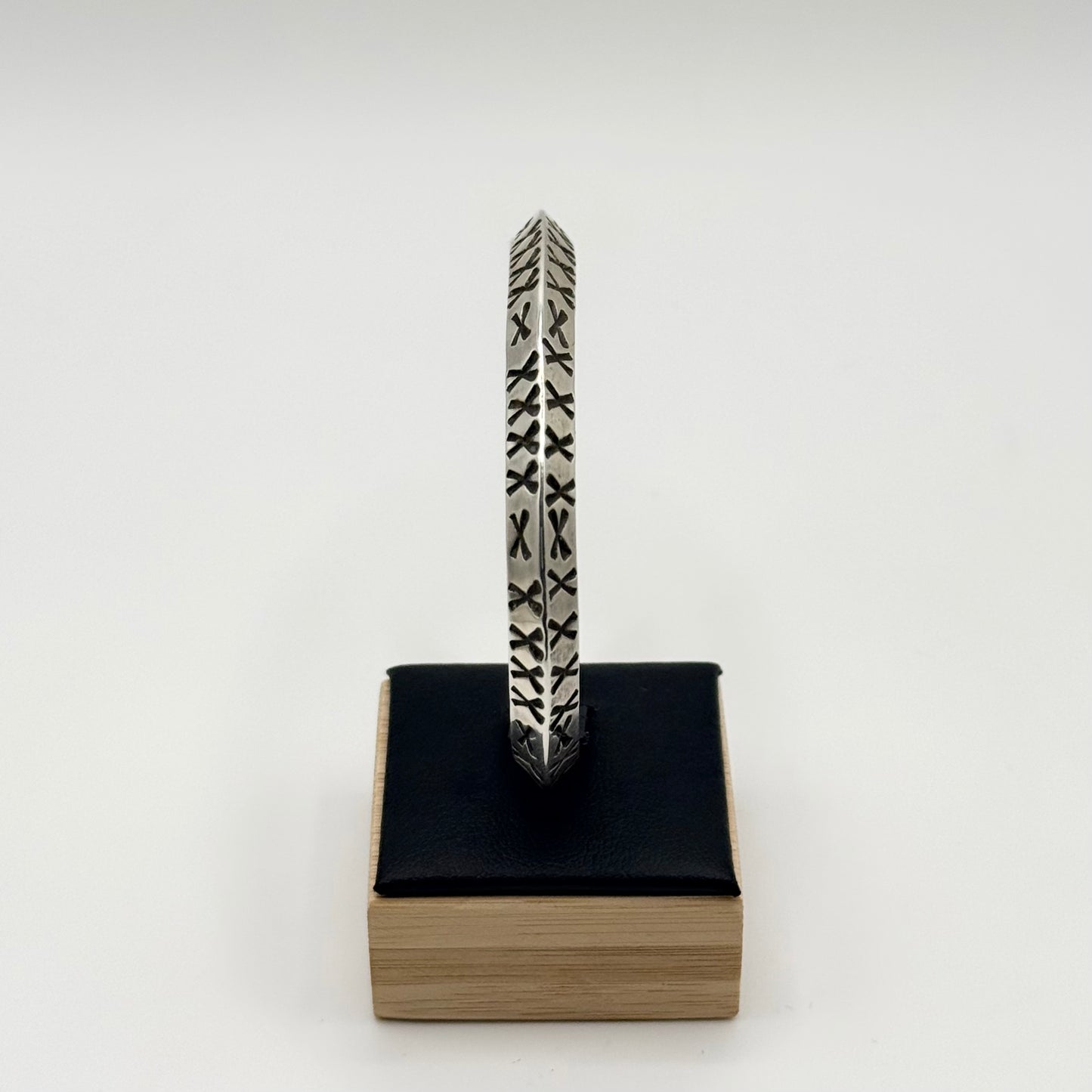 Handstamped X Tri-Bracelet